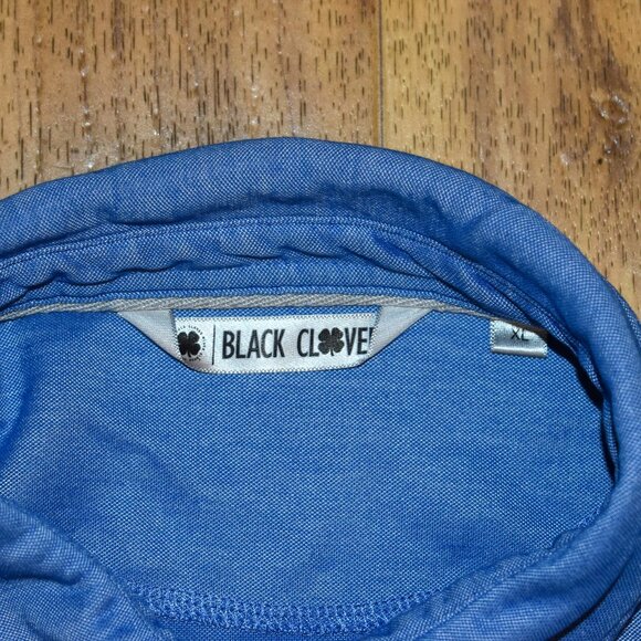 Black Clover Blue Polo Shirt Sz XL - Picture 3 of 4